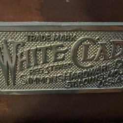 White Clad Antique Wooden Ice Chest With Brass Hardware. Boynton Beach Fl