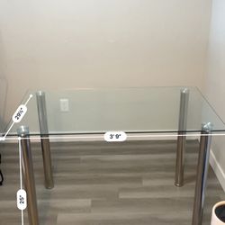 GLASS KITCHEN TABLE 