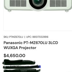 Panasonic PT-MZ670 WUXGA Projector 