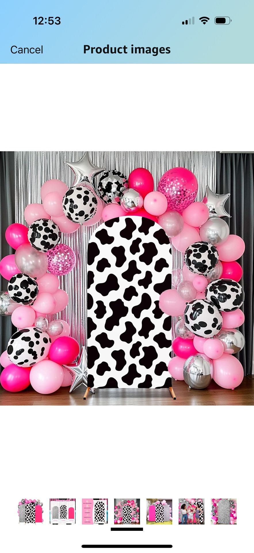 Arch Backdrop Cover Set of 2 Spandex Backdrop Stand