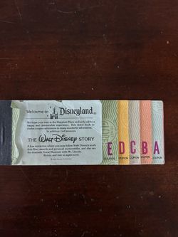 Vintage Disney tickets