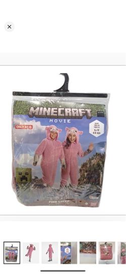 Minecraft Movie Pink Sheep Halloween Costume Kids Small 4-6