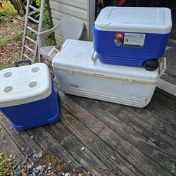 3 Igloo Coolers