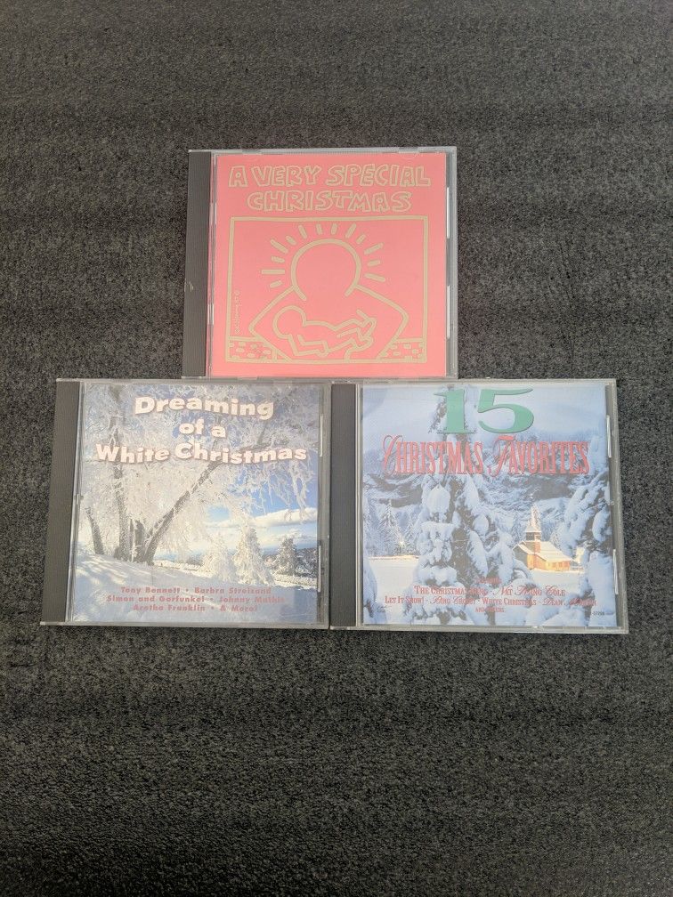 3 Christmas Music CDs - Dreaming Of A White Christmas