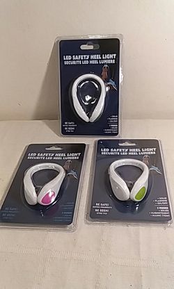 Safty Heel light LED Night jogging Walking Running Shoe. WARNING OUTDOOR ×3.