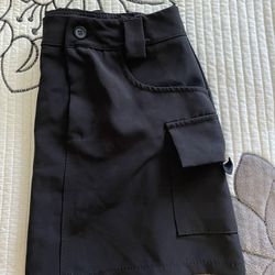 Black Mini Cargo Skirt 