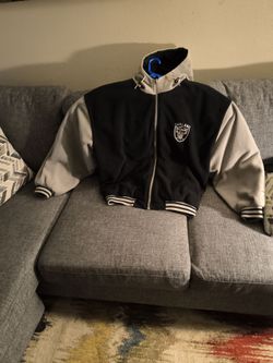 Rare vintage pro player raiders reversible with hoodie jacket