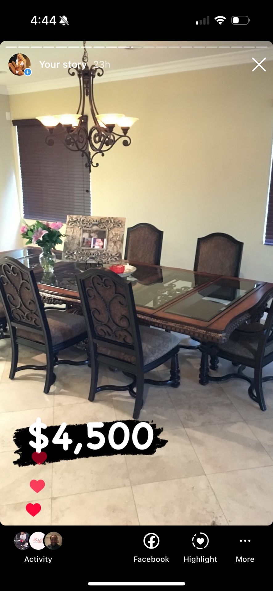 Formal Dining room table 