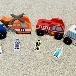 Melissa & Doug Emergency Vehicles Set