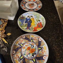 Imari Japanese Porcelain Plates Each $10