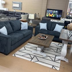 Sofa And Loveseat Available In Light Grey
