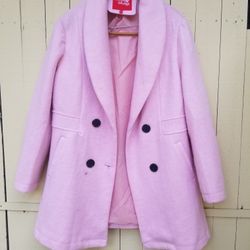 WOMEN'S Pink Coat SIZE LARGE