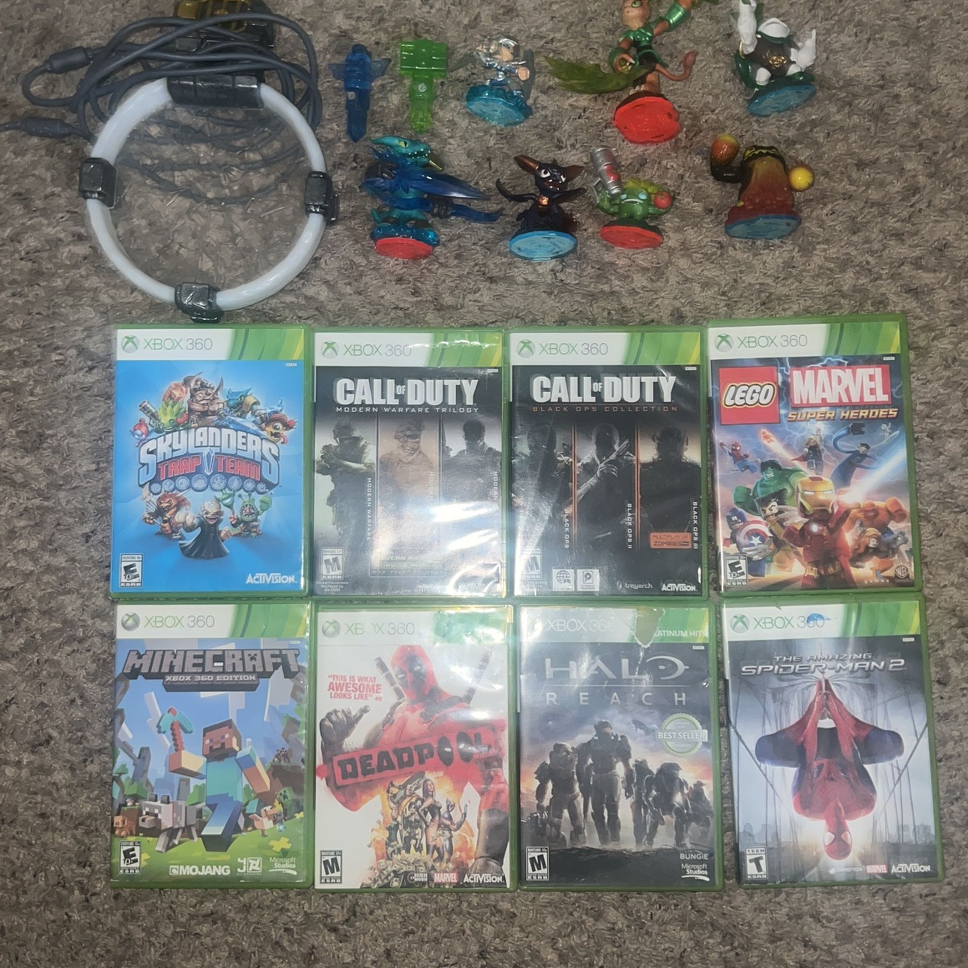 Xbox 360 Games And Skylanders With Trap Team Portal