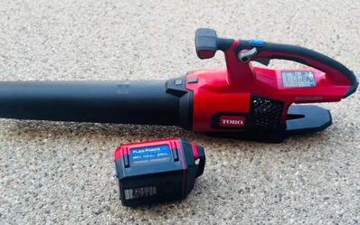 Toro Flex-Force 60- volt 605-CFM 157- MPH Battery Handheld Leaf Blower 4 Ah Battery Includet