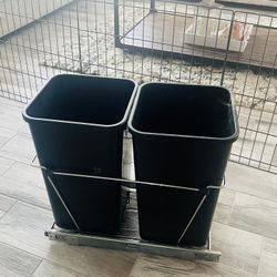 Double Trash Can Pull Out 
