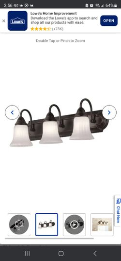 Portfolio 24.09-in 3-Light Oil-Rubbed Bronze Traditional Vanity Light