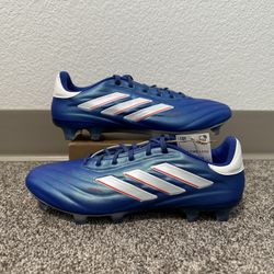 NEW adidas copa pure 2.1 FG soccer cleats marinerush pack blue white size 8.5