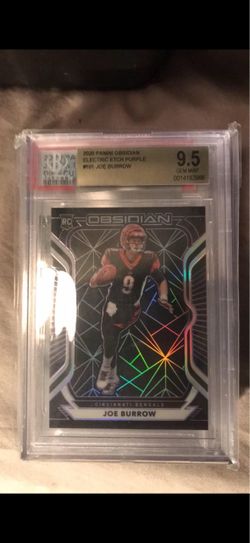 2020 Panini Obsidian Joe Burrow /100 RC BGS 9.5