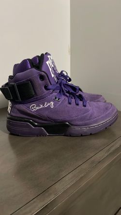 Ewing High-Top Sneakers – Purple Suede. size 8.5