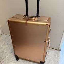 Large Makeup Train Case with Lights