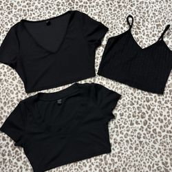 Bundle of Size Women’s Small Black Shirts