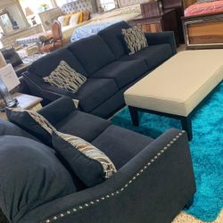 Creeal Heights Ink Living Room Set (SOFA and LOVESEAT) Fast Delivery! Limited Stock ! $39 down payment only