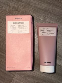 Whipped face wash