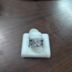 Sterling Silver Cubic Zirconia Size 7