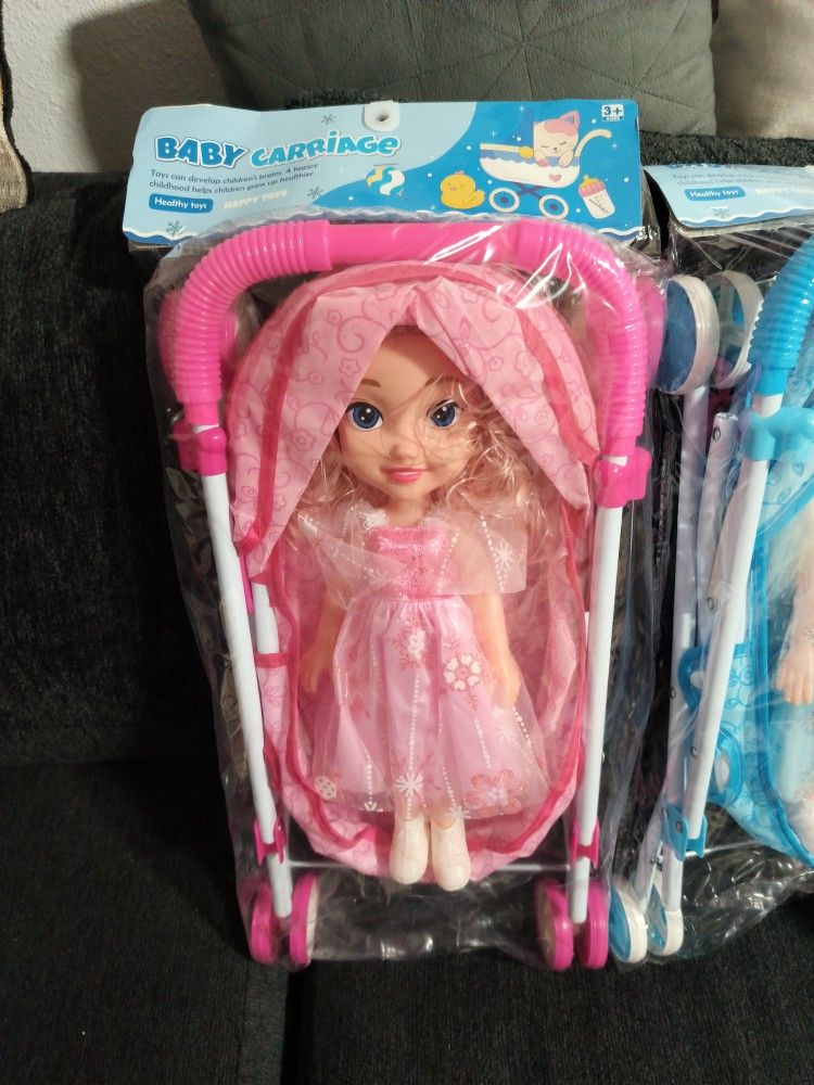 Located In Los Angeles California Baby Doll With Stroller $25