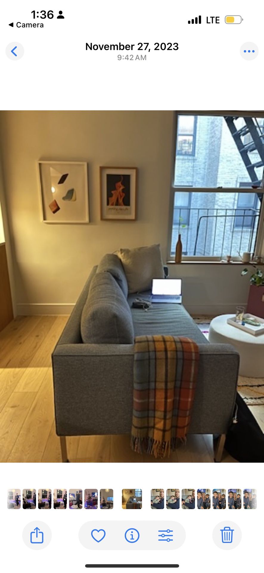 Blu dot 80” Paramount Sofa