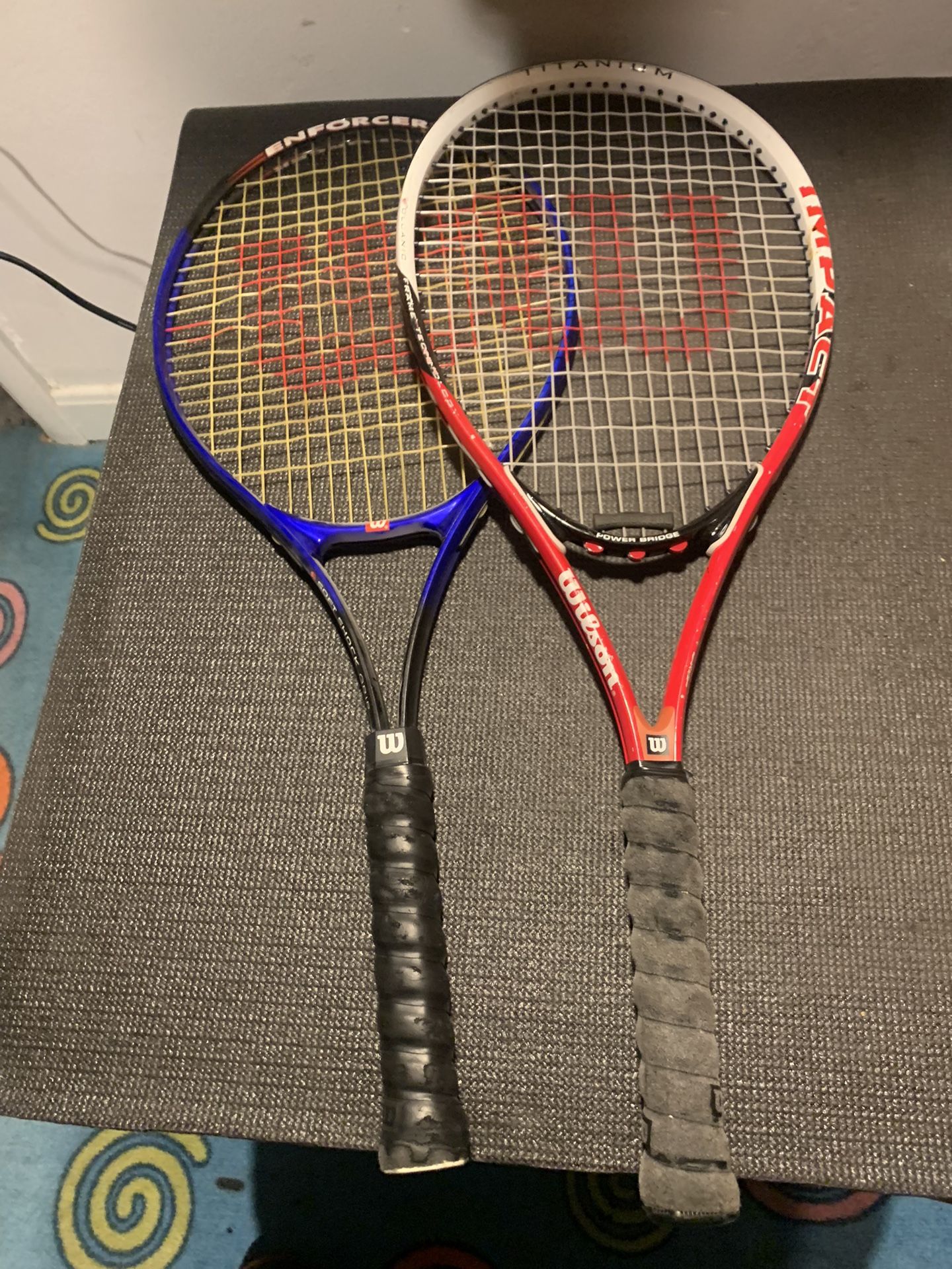2 Wilson Tennis Rackets $25.00