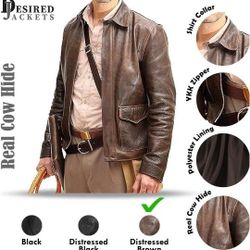 Indy Leather Jacket  (Real Leather)