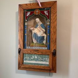 Virgin  Mary & Jesus Shadow Box