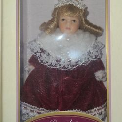 2 miniature porcelain dolls new inbox