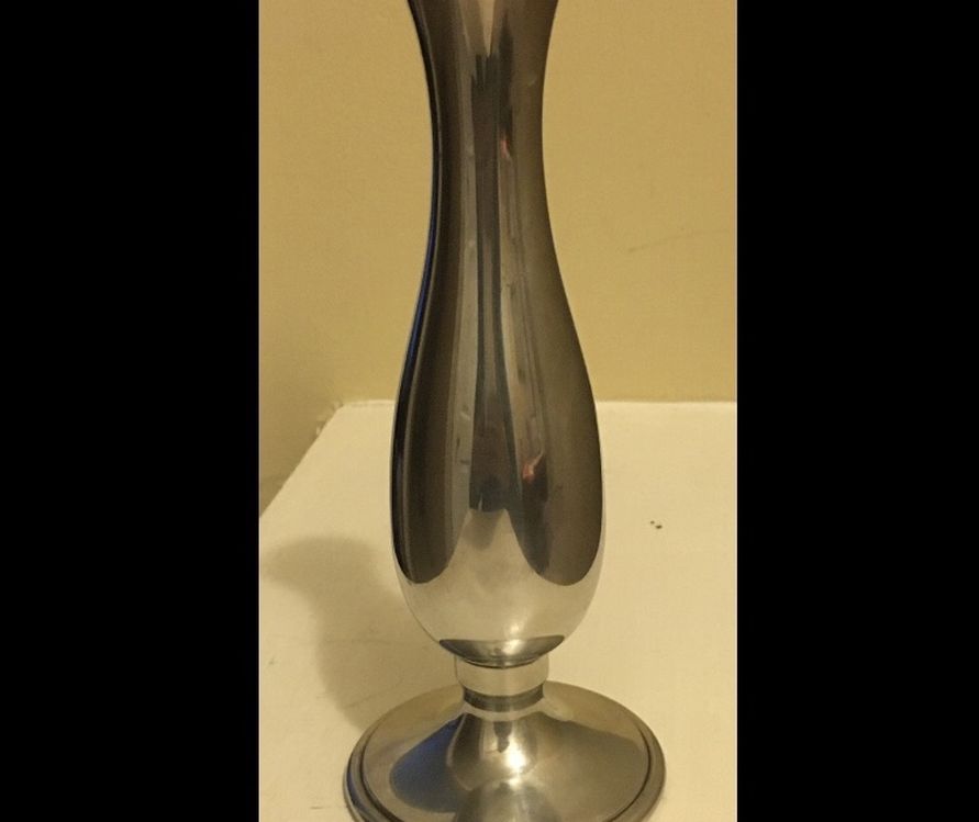 English Pewter Bud Vase