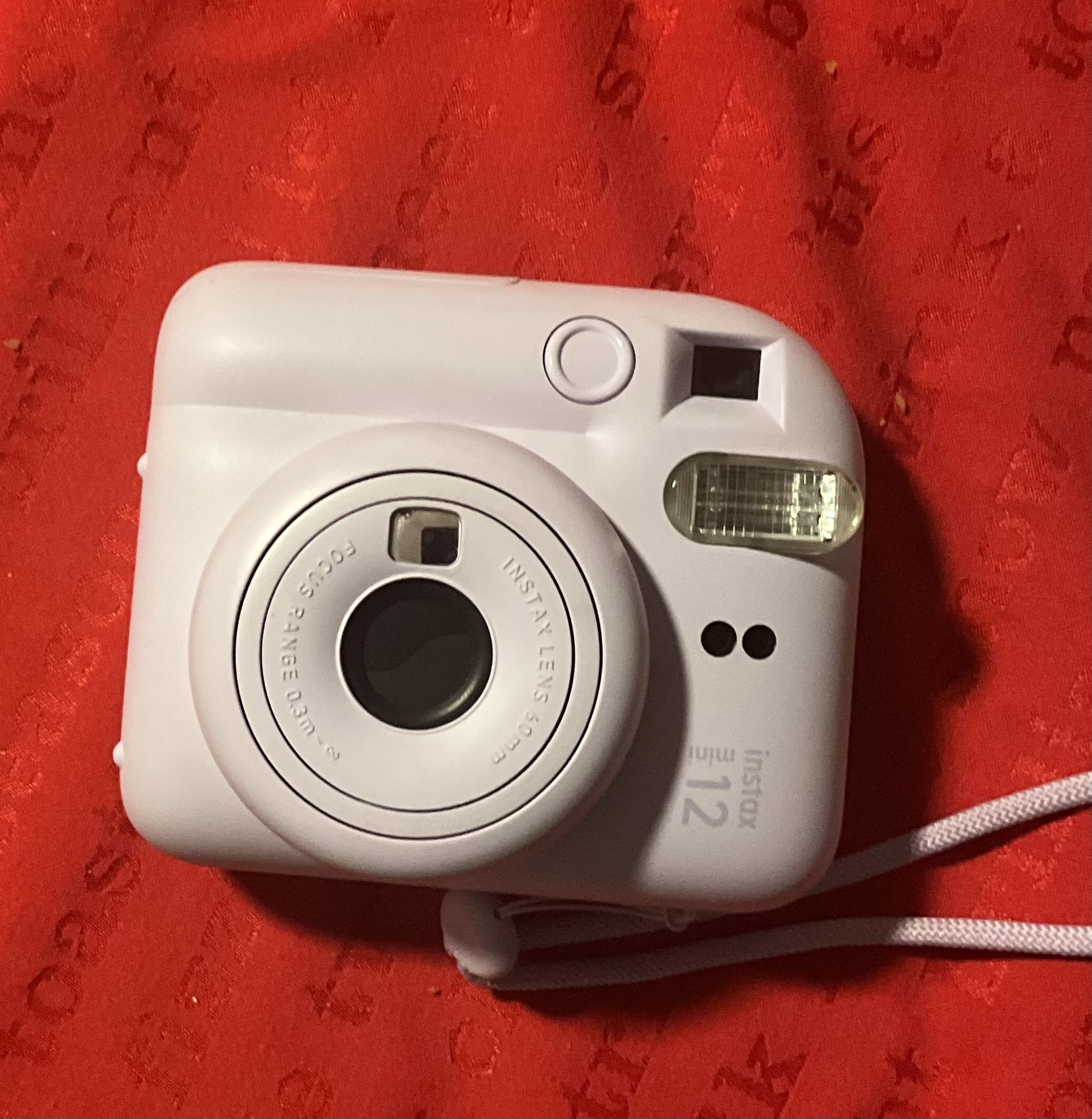 FujiFilm Instax Mini 12 camera (works well but has no film pack)