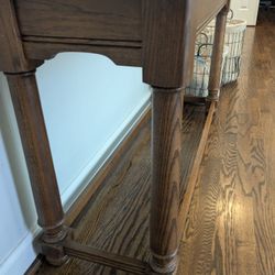 Solid Wood End Tables And Buffet