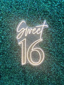 Sweet 16 neon sign