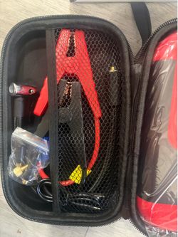 Tire Inflator Portable Air Compressor & Car Jump Starter, Cordless Air Pump with LED Light & Pressure Gauge for Auto,Motorcycles,Bikes,Balls.