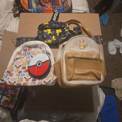 3 Pokemon Bags 