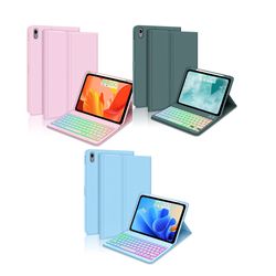 7 Colors Backlit Keyboard Case for iPad Air 5th/4th Gen 2022/2020 10.9 inch 