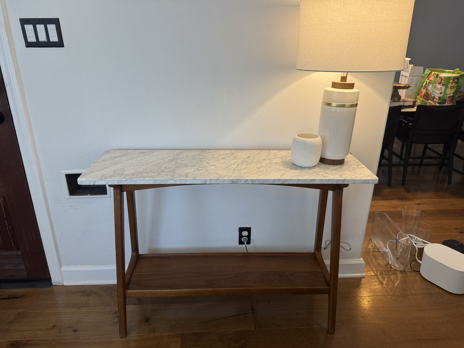 West Elm Marble Entryway/Console Table