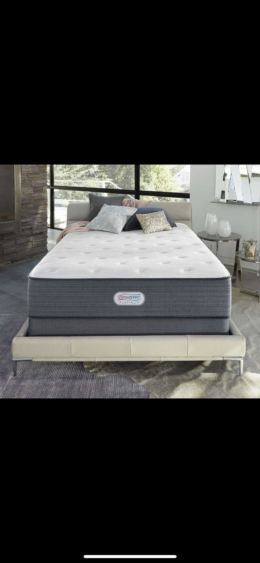 Memory Foam Beautyrest Platinum Spring Grove Plush Pillow Top