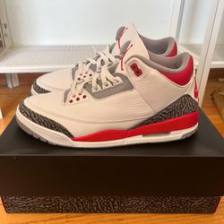 Fire Red 3s 