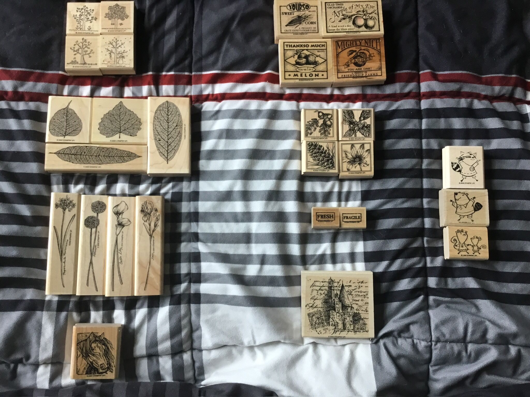 Early 2000s Stampin’ Up Rubber Stamps