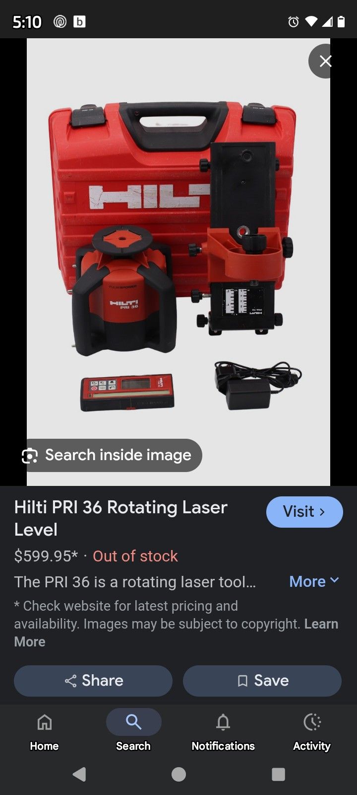 Hilti Laser Level