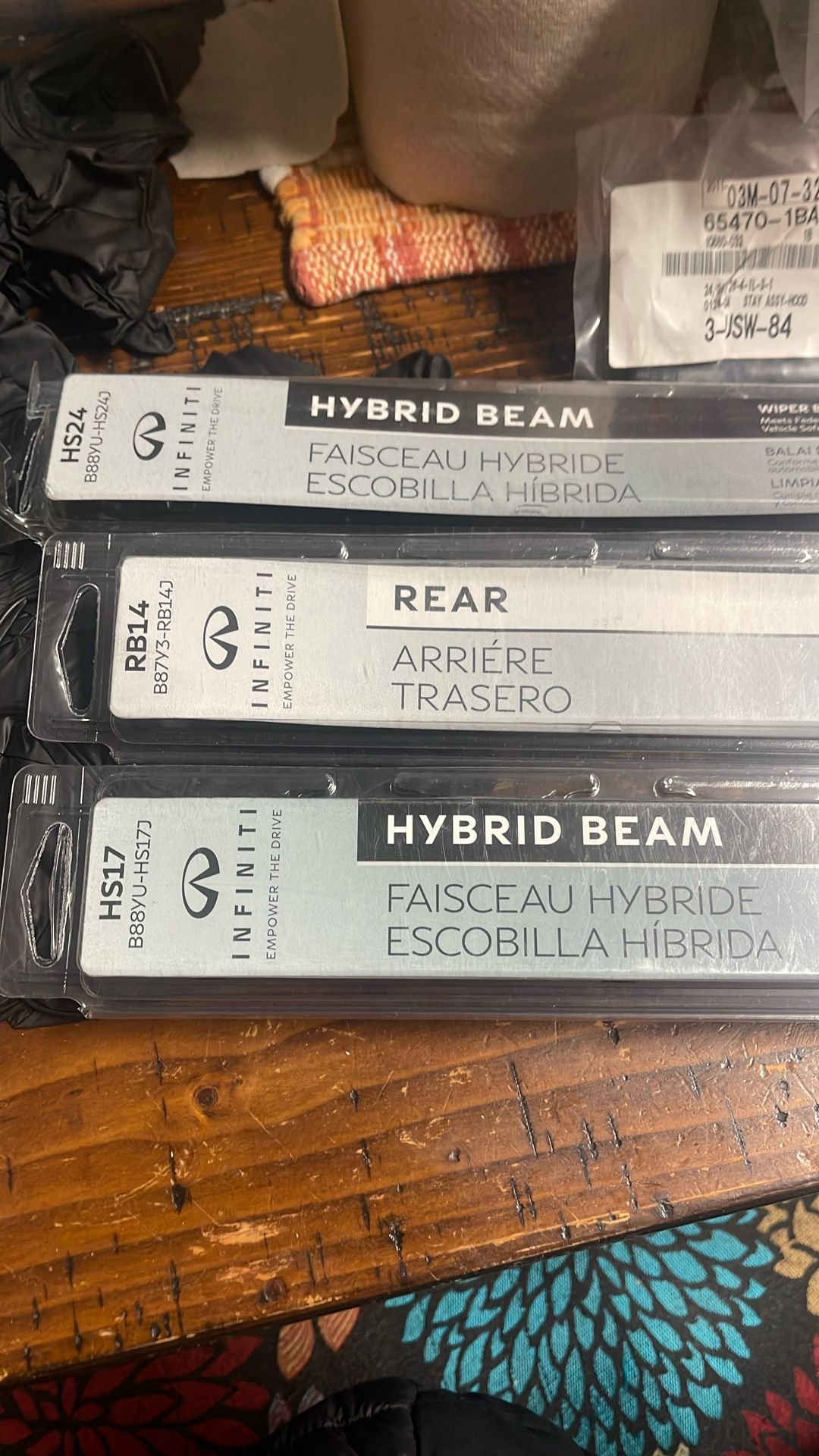 Wiper Blades Set Of 3