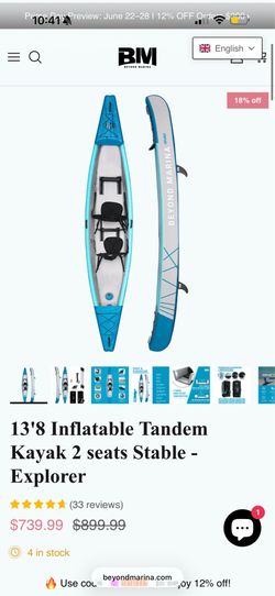 Inflatable kayak!