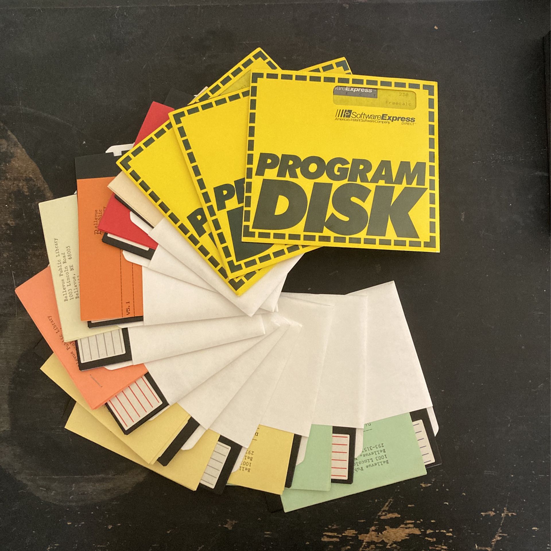 12 Software Programs on 5.25” Floppy Discs