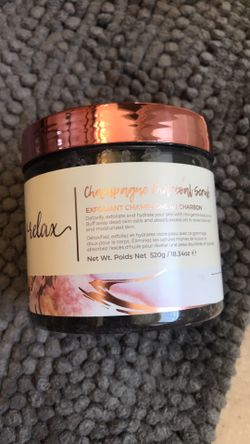 Activated charcoal body scrub